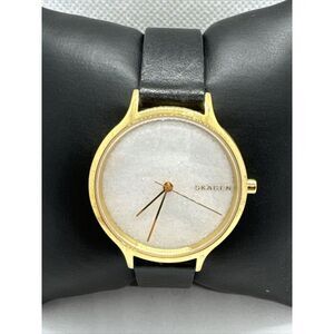 Skagen Anita SKW2671 Women's Black Leather Analog Dial Quartz Wrist Watch JNA940